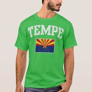 Camiseta Retro Tempe Arizona Bandera Hogar vacaciones de am