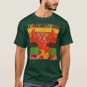Camiseta Retro Thanksgiving Decor Lobster Lovers Thanksgivi