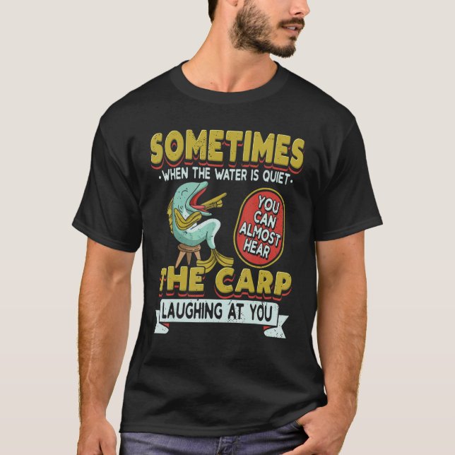 Camiseta Retro The Carp Laughing At You   Fish Fishing Fish (Anverso)