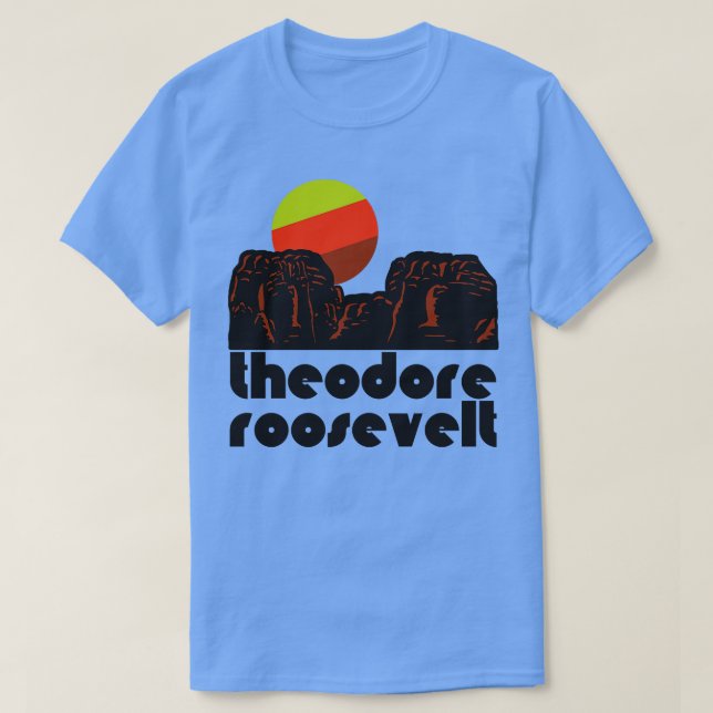 Camiseta Retro Theodore Roosevelt Tourivenir (Diseño del anverso)