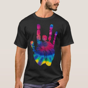 Camiseta Retro Tie Die Jerry Garcia Hand