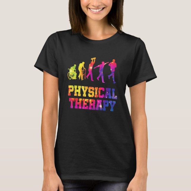 Camiseta Retro Tie Dye Physical Therapy Evolution  PT Thera (Anverso)