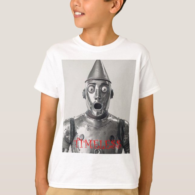 Camiseta Retro Tin Man Steampunk Armor (Anverso)