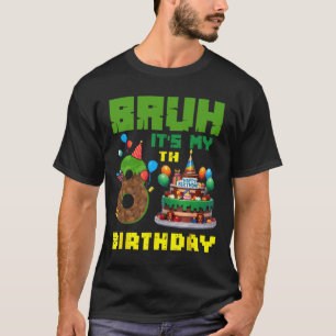 Camiseta Retro tío es mi cumple 8 pastel de píxeles jugador