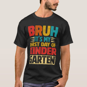 Camiseta Retro tío es mi primer día de jardín de infancia d