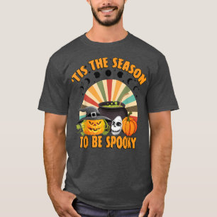Camiseta Retro Tis The Season To Be Spooky Moonphase Witch 