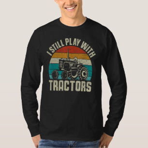 Camiseta Retro Todavía Juego Con Tractores Granjeros Ag