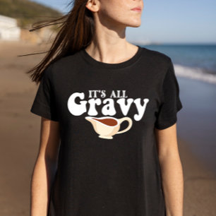 Camiseta Retro Todo Es Salsa De Carne Bebé Vintage Otoño Dí