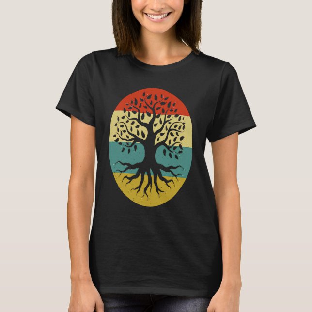 Camiseta Retro Tree of Life Vintage Earth (Anverso)