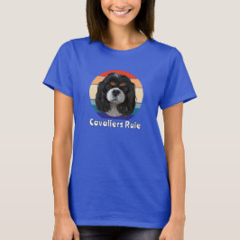 Camiseta Retro Tri Cavalier El Rey Charles Spaniels
