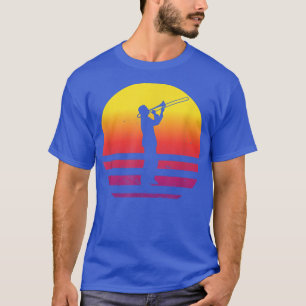 Camiseta Retro Trombone Jazz Instrumento musical Trombone B