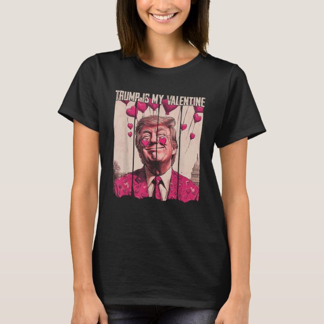 Camiseta Retro Trump es mi día de San Valentín de San Valen (Anverso)
