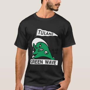 Camiseta Retro Tulane Temor A La Ola Verde