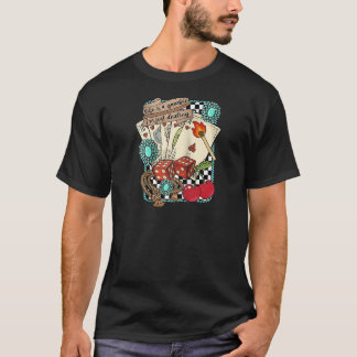 Camiseta Retro Turquesa Occidental Oeste Americano