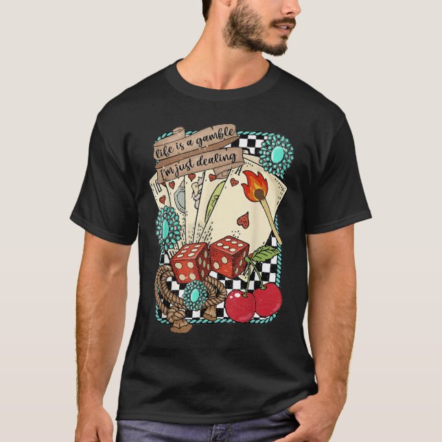 Camiseta Retro Turquoise Western Wild West Cowboy Cowgirl  (Anverso)