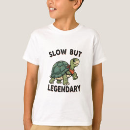 Camiseta Retro Turtle Slow Legend Kids Graphic T-Shirt