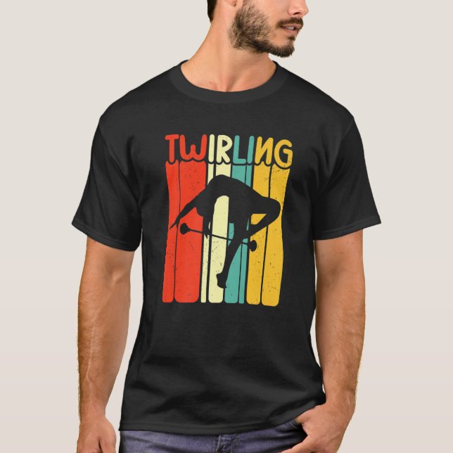 Camiseta Retro Twirlers Majorette Baton Twirling Dance (Anverso)