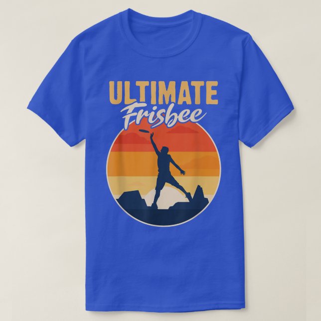 Camiseta Retro Ultimate Frisbee Player Hombres Mujeres Vint (Diseño del anverso)