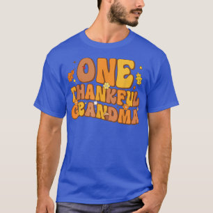 Camiseta Retro Una Abuela Agradecida Caer Otoño Feliz Graci