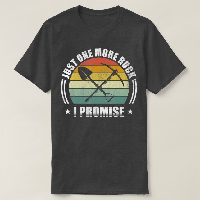 Camiseta Retro Una Roca Más Prometo Regalos De Geología Gra (Diseño del anverso)