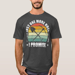Camiseta Retro Una Roca Más Prometo Regalos De Geología Gra