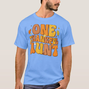 Camiseta Retro Una Tía Agradecida Otoño Feliz Thanksgi