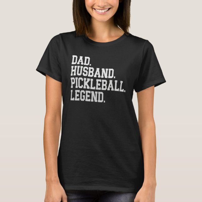 Camiseta Retro uncle husband pickleball legend paddle tenni (Anverso)
