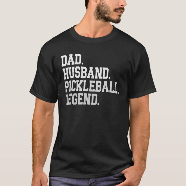 Camiseta Retro uncle husband pickleball legend paddle tenni (Anverso)