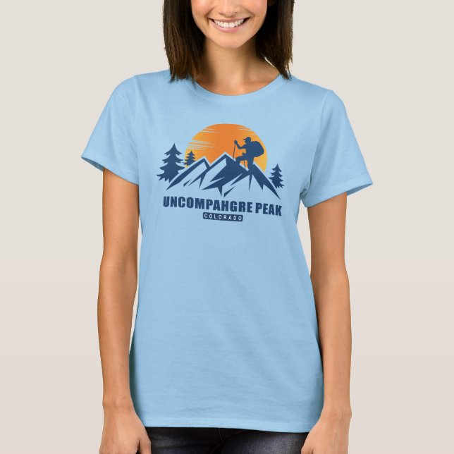 Camiseta Retro Uncompahgre Peak Hike (Anverso)