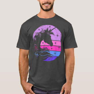Camiseta Retro Unicornio Bling Fairytale Lover Unicorn Fant
