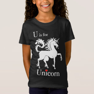 Camiseta Retro Unicornio, U es para la tarjeta de flash Uni
