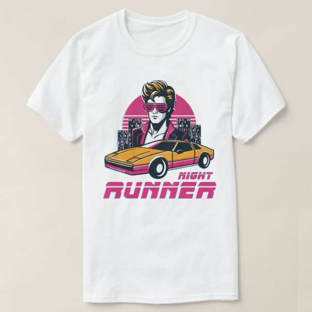 camiseta retro unisex blanca (Diseño del anverso)