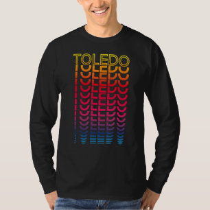 Camiseta Retro Usa Colorful City Nostalgic Toledo