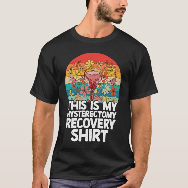 Camiseta Retro Uterus Support Hysterectomy Recovery Product (Anverso)