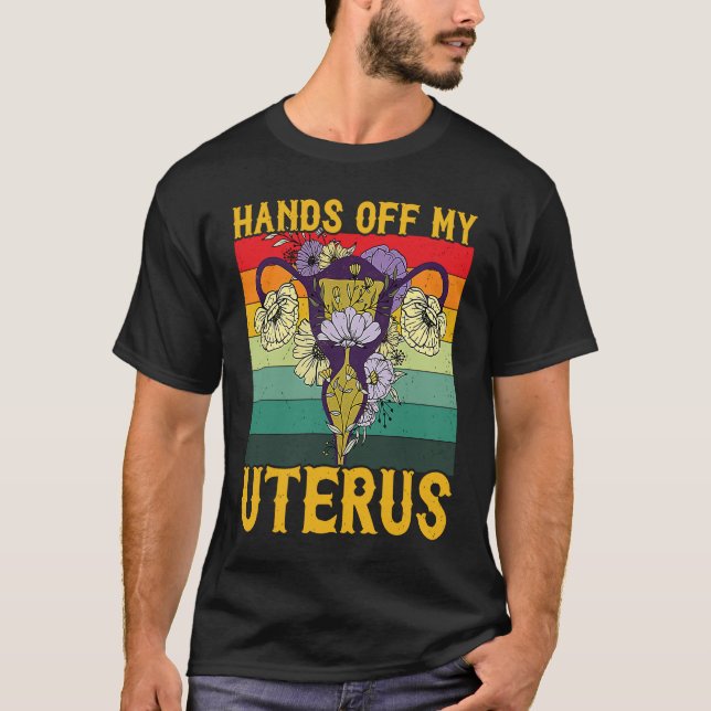 Camiseta Retro Uterus Support Hysterectomy Recovery Product (Anverso)