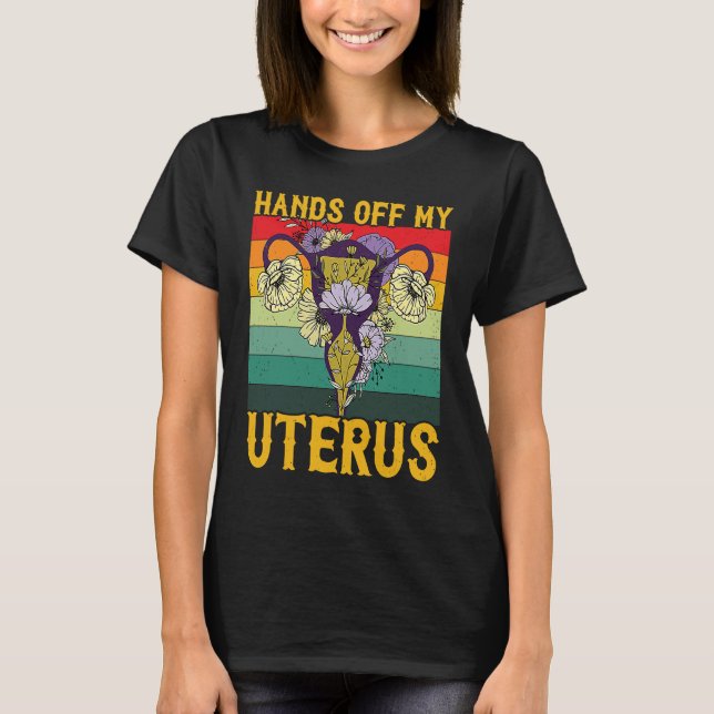 Camiseta Retro Uterus Support Hysterectomy Recovery Product (Anverso)