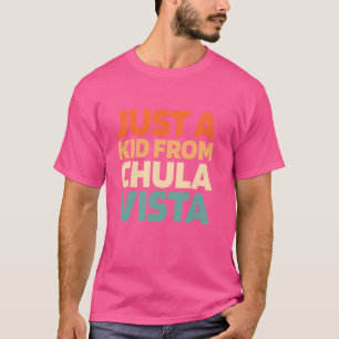 Camiseta Retro Uu City Usa Solo Un Niño De California Chula