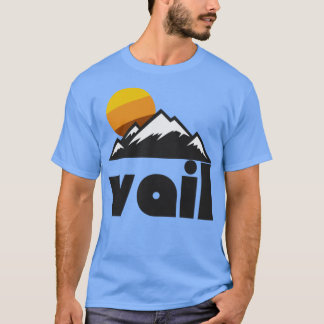 Camiseta Retro Vail Colorado )((Viaje de recuerdo turístico