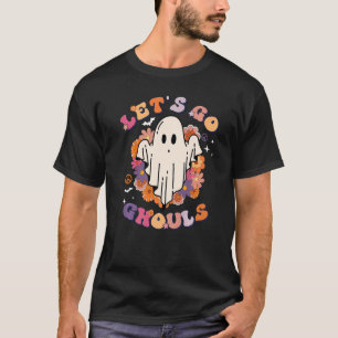 Camiseta Retro Vamos A Ghouls Niños Halloween Fiesta Trick