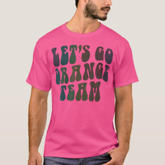 Camiseta Retro Vamos Equipo Naranja Competencia Juego De Gu