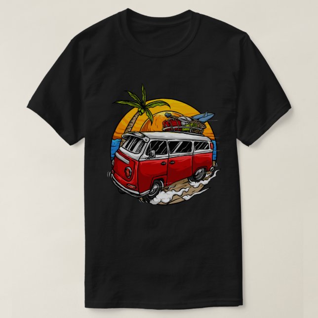 Camiseta Retro Van (Diseño del anverso)
