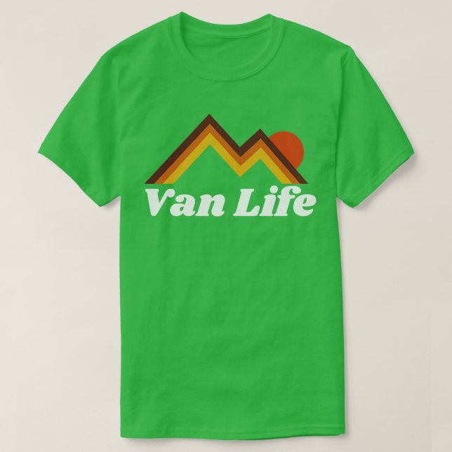 Camiseta Retro Van Life (Diseño del anverso)