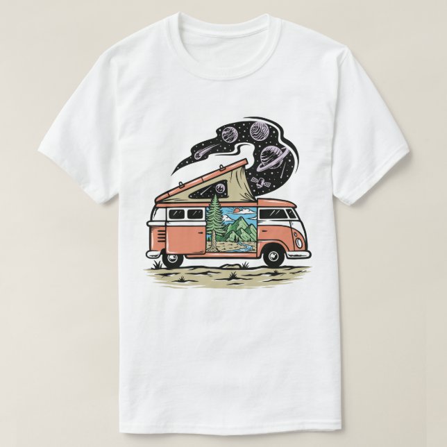 Camiseta Retro Van T-Shirt (Diseño del anverso)