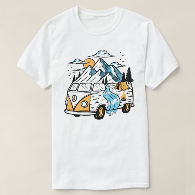 Camiseta Retro Van T-Shirt (Diseño del anverso)