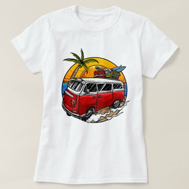 Camiseta Retro Van T-Shirt (Diseño del anverso)