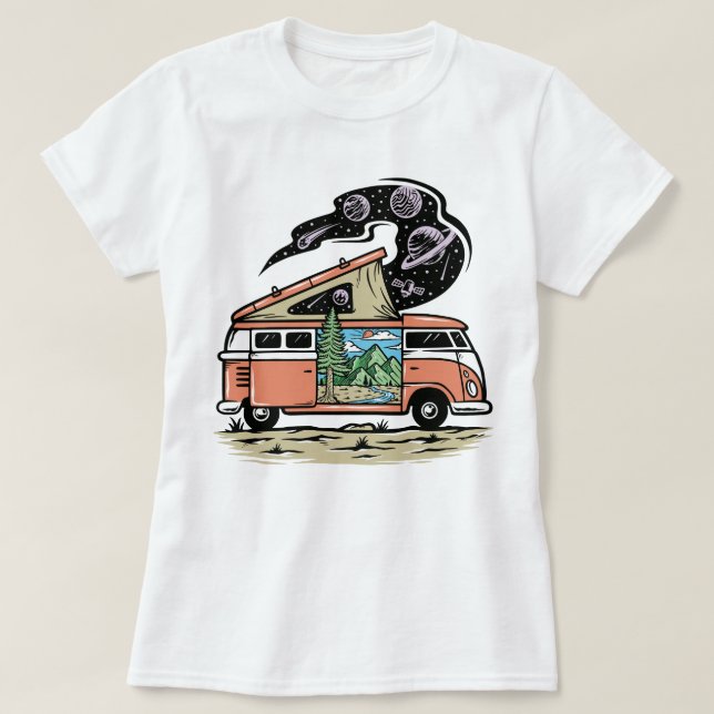 Camiseta Retro Van T-Shirt (Diseño del anverso)