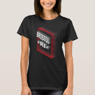 Camiseta Retro Vaporwave Bristol Rhode Island RI