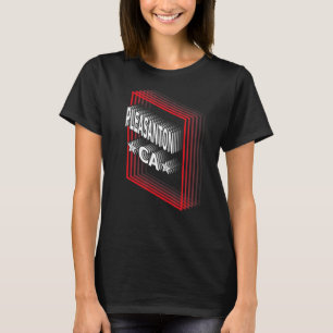 Camiseta Retro Vaporwave Pleasanton California CA