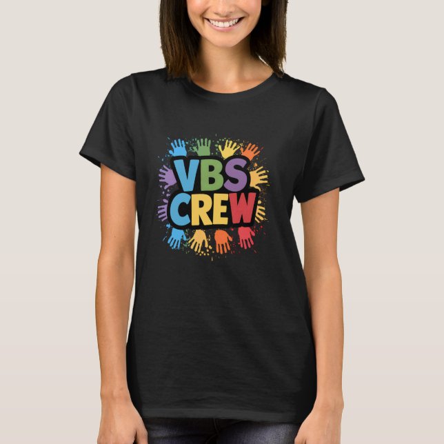 Camiseta Retro VBS Crew VBS 2024 Vacation Bible School VBS (Anverso)