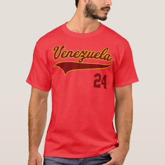 Camiseta Retro Venezuela Béisbol Vinotinto Beisbol 24